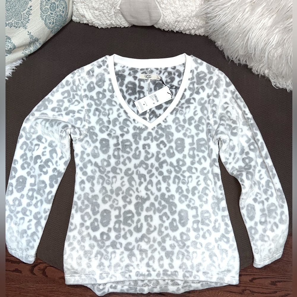 Animal print Ugg sweater, new with tags